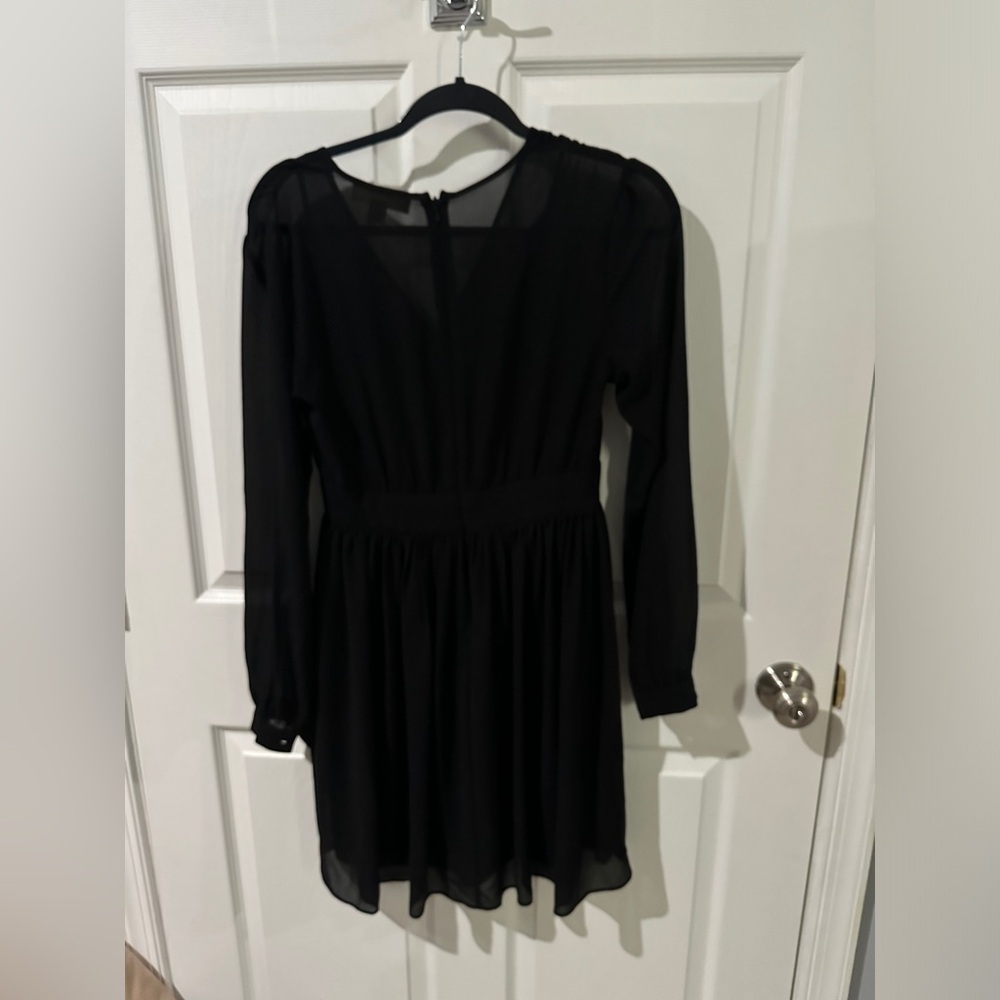 NWOT Michael Kors Black Sheer Dress Size 0 - Picture 4 of 4